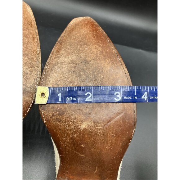 $1k 6.5 C back At The Ranch Crystal Pony Hair Cowgirl Mules Boots - Picture 8 of 8